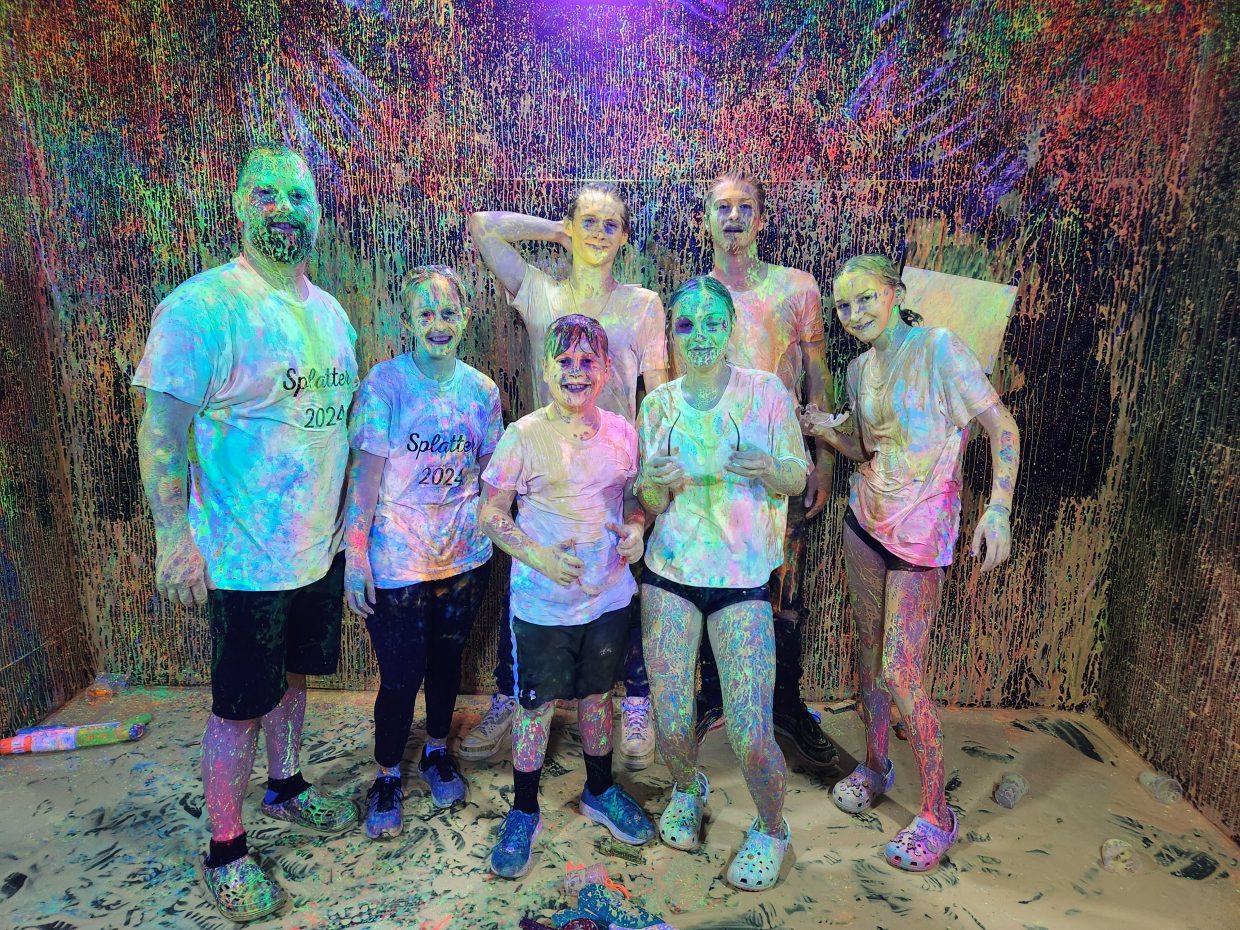Group fun at SplatterRoom Oshawa