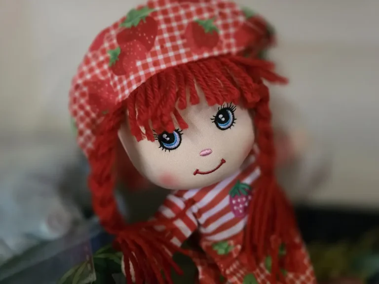 Colourful novelty doll available at Glowing Creations