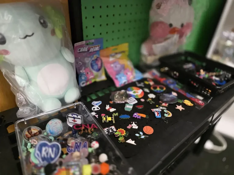 Pins, small gifts and novelty items at Glowing Creations