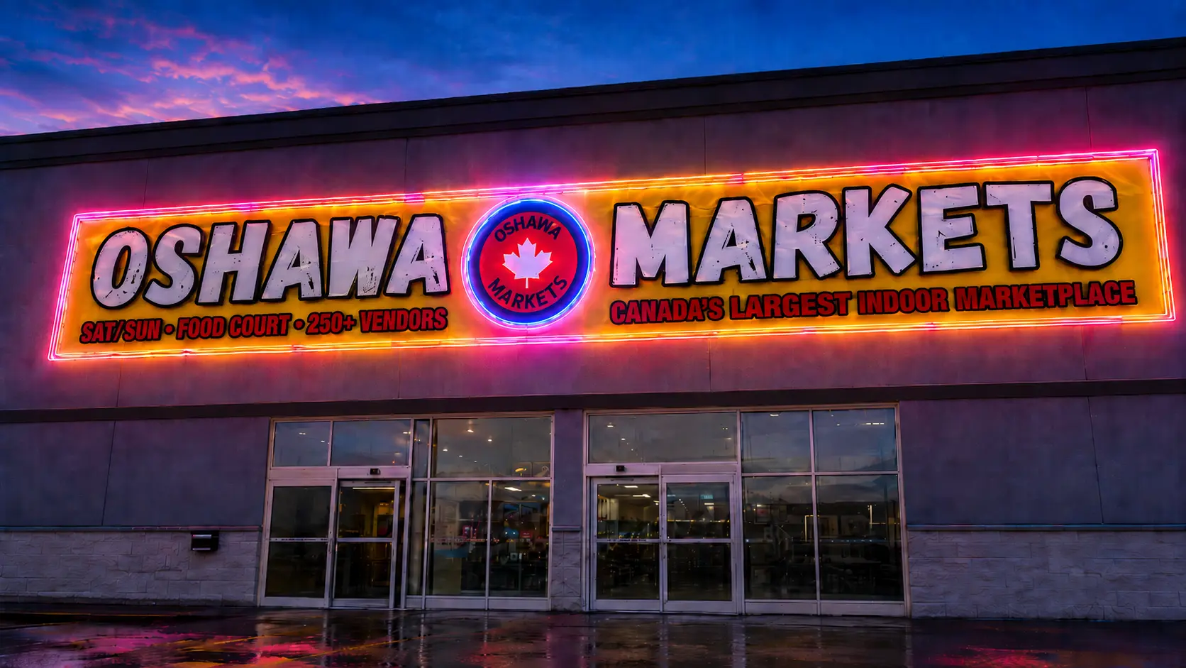 The Oshawa Markets at 555 Simcoe Street South in Oshawa